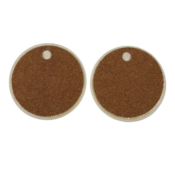 Hyalyn Set Of 2 Ceramic Bird Design Coasters Trivets Wall Hangings Cork Backing - Picture 3 of 10